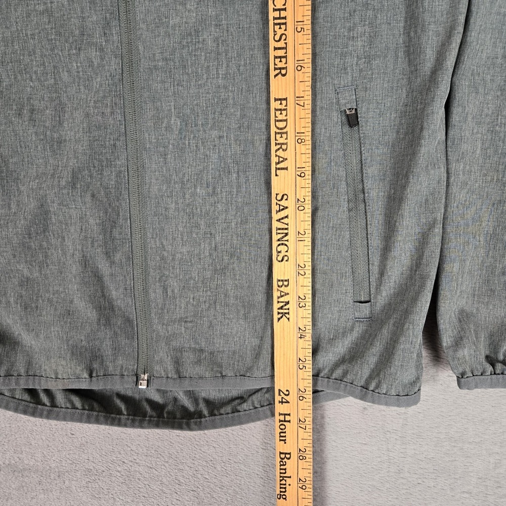 Vuori Outdoor Trainer Jacket Mens Small Gray Running Shell Hoody Hoodie Full Zip - Picture 8 of 9